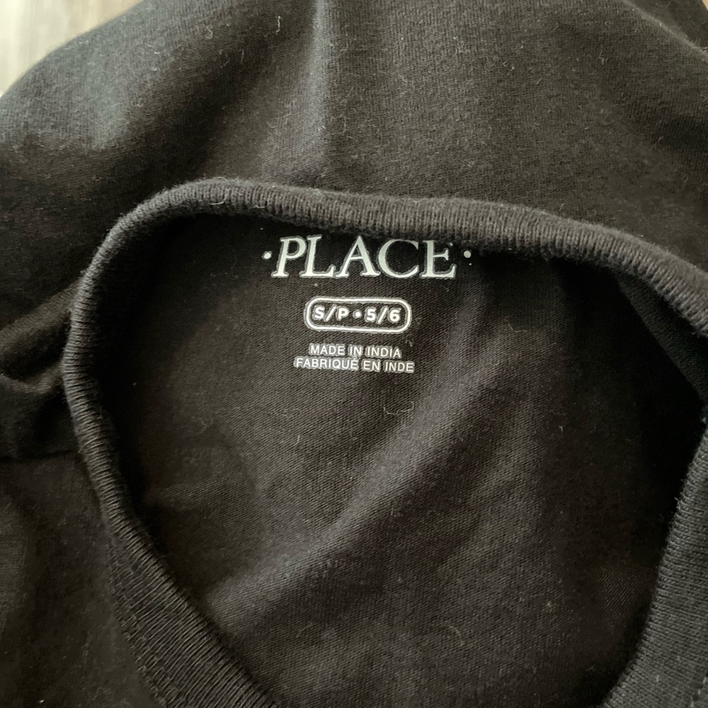 PLACE Kids Black Football Graphic Tee size S 5/6 - Picture 4 of 4